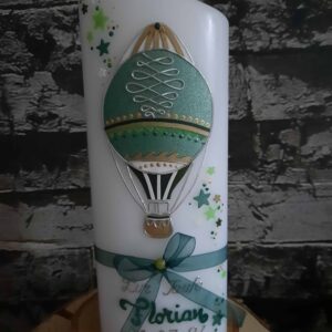 Taufkerze "Heißluftballon" No. 2