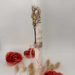 Kommunionskerze Lebensbaum "Magnolie" – Bild 3