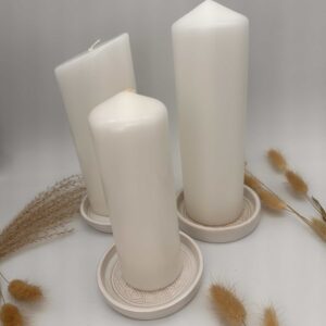 Kerzenteller Keramik "Blume des Lebens" – Bild 3