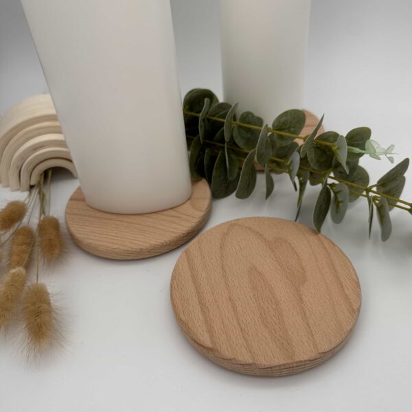Kerzenteller Holz "12 cm rund"