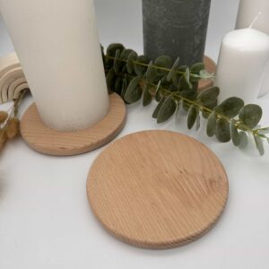 Kerzenteller Holz "15 cm rund"