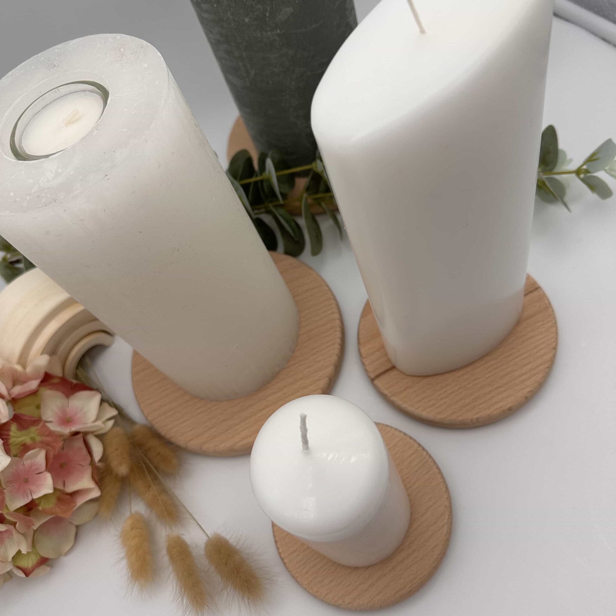 Sandra Rich Kerzentablett SANDRA RICH, KERZENTELLER Ca 14cm. "CANDLE MOOD Round Plate–clear