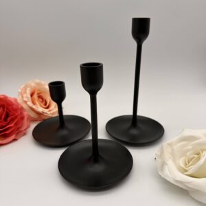 Kerzenständer 3er Set schwarz
