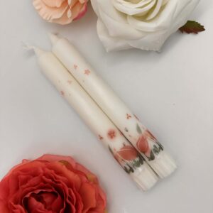 Tafelkerze "Magnolie rosa"