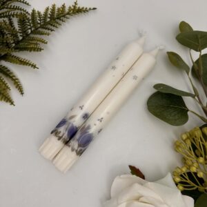 Tafelkerze "Magnolie blau"