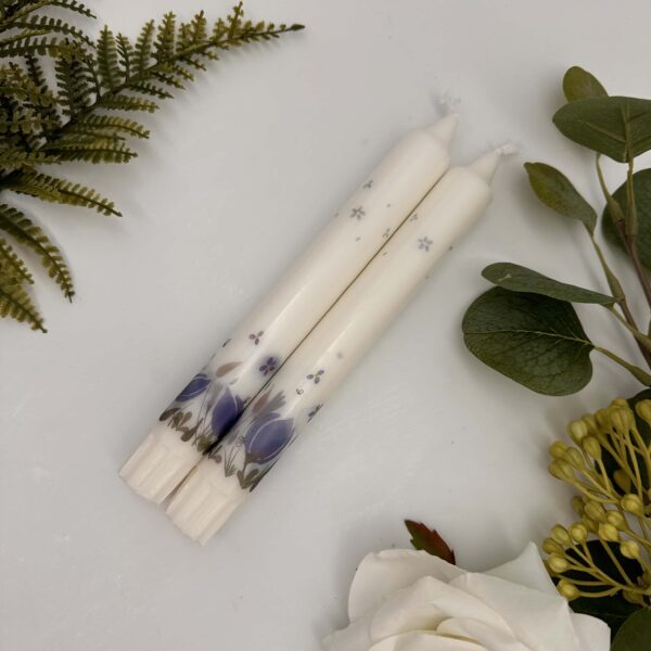 Tafelkerze "Magnolie blau"