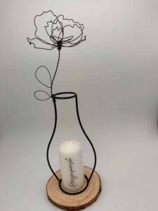Silhouette Vase "Herzensmensch" – Bild 4