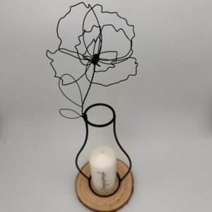 Silhouette Vase "Herzensmensch"