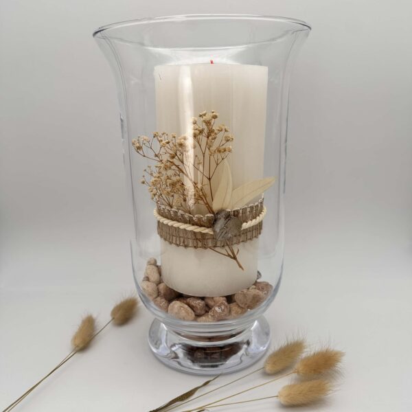 Große Gartenkerze "Nature" im Glas