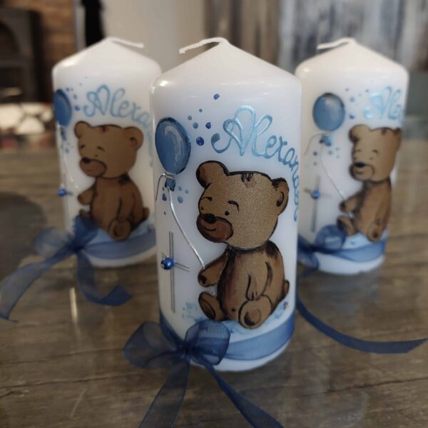 Gastgeschenke "Teddybär" hellblau