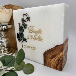 Hochzeitskerze "Weinrebe" – Bild 2