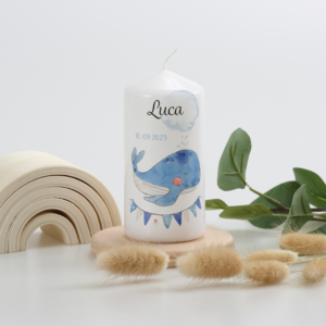 Gastgeschenke "Happy Whale" blau