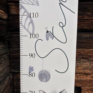 Babymesslatte 180 cm "Cats" mint & moosgrün – Bild 5