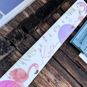 Babymesslatte 180 cm "Flamingo" lila & rosa – Bild 6