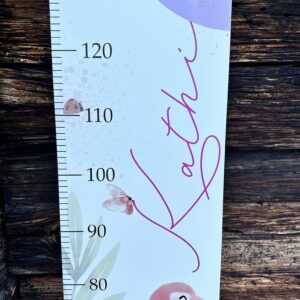 Babymesslatte 180 cm "Flamingo" lila & rosa – Bild 4