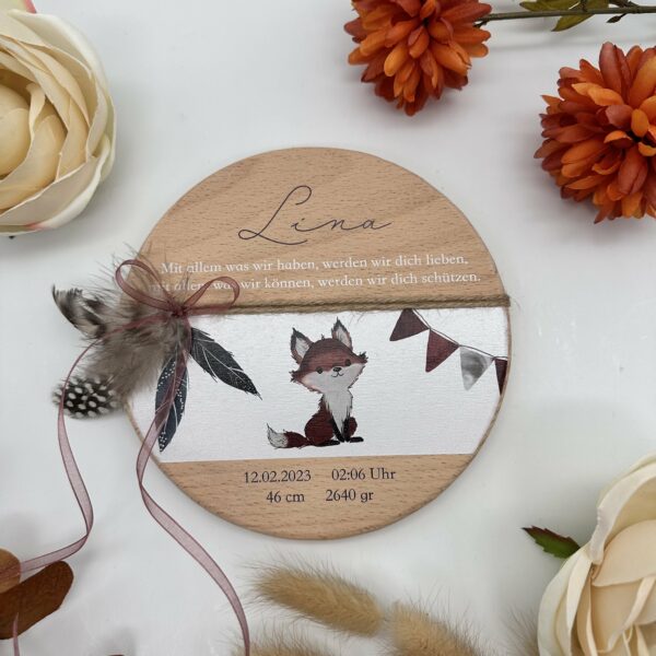 Babyschild "Fuchs"
