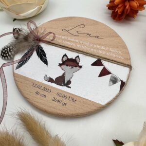 Babyschild "Fuchs" – Bild 3