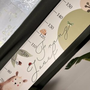 Babymesslatte 180 cm "Bär & Hase" Waldfeeling – Bild 5