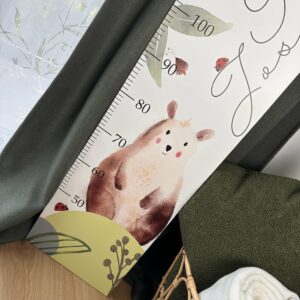 Babymesslatte 180 cm "Bär & Hase" Waldfeeling – Bild 6