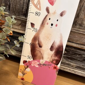 Babymesslatte 180 cm "Bär & Hase" Blütentraum – Bild 6