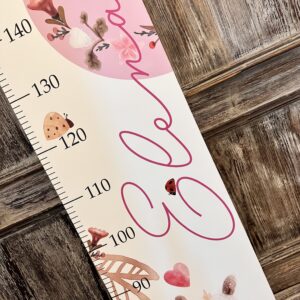 Babymesslatte 180 cm "Bär & Hase" Blütentraum – Bild 5
