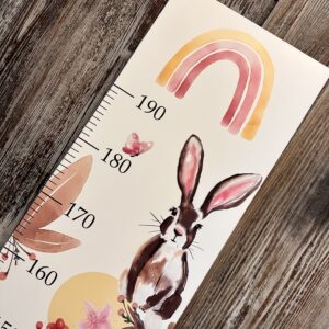 Babymesslatte 180 cm "Bär & Hase" Blütentraum – Bild 2