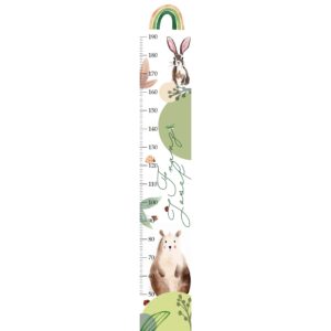 Babymesslatte 180 cm "Bär & Hase" Waldfeeling – Bild 9