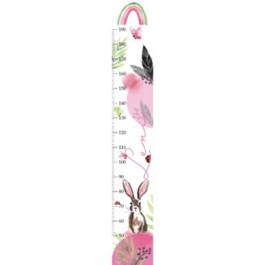 Babymesslatte 180 cm "Hase" rosa & grün – Bild 8