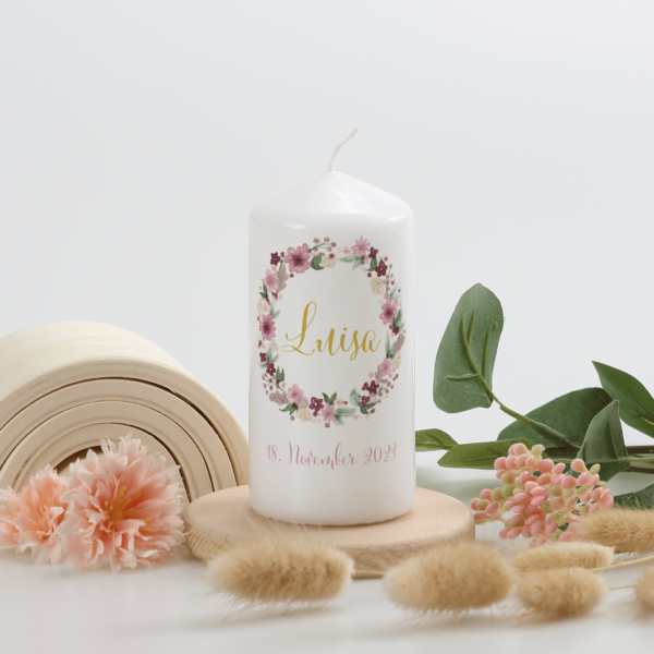 Gastgeschenke "Blütenkranz" zartrosa & olive