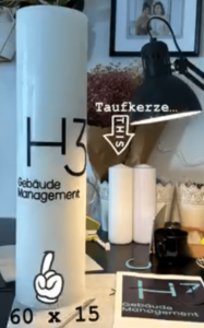 Große Statementkerze – Bild 2