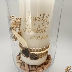 Große Gartenkerze "Nature" als Hochzeitskerze – Bild 2
