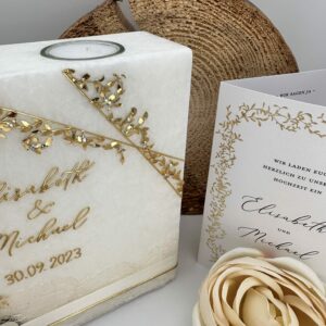 Hochzeitskerze "Goldzweige" – Bild 2