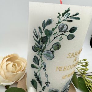 Hochzeitskerze "Eucalyptuszweige" – Bild 4