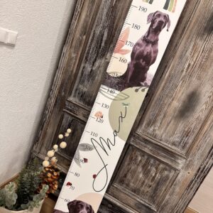 Babymesslatte 180 cm "Wunschfotos" verschiedene Farben