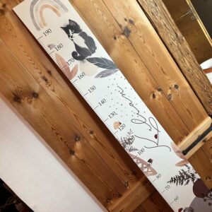 Babymesslatte 180 cm "Cats" Naturelook