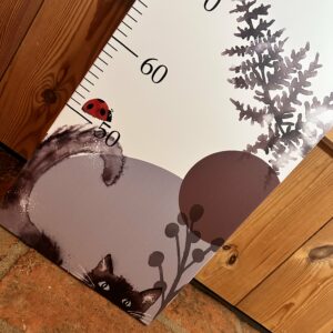 Babymesslatte 180 cm "Cats" Naturelook – Bild 7