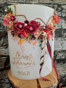 Hochzeitskerze "Dreamcatcher" Bohemian – Bild 7