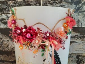 Hochzeitskerze "Dreamcatcher" Bohemian – Bild 6