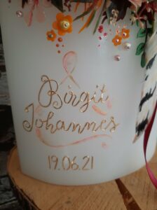 Hochzeitskerze "Dreamcatcher" Bohemian – Bild 4