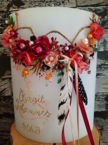 Hochzeitskerze "Dreamcatcher" Bohemian – Bild 2