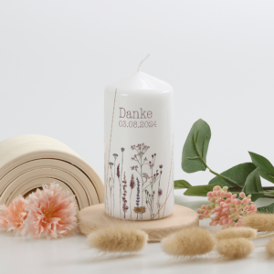 Taufkerze "Wildflowers" – Bild 2