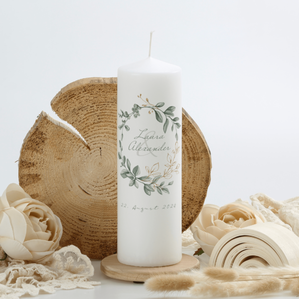 Hochzeitskerze "Oliveloop"