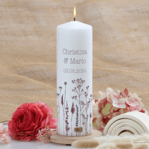 Hochzeitskerze "Wildflowers"