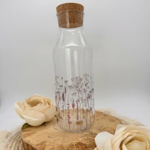 Glaskaraffe "Wildflowers"