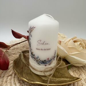 Gastgeschenke "Wiesenblumenkranz" dunkelrot