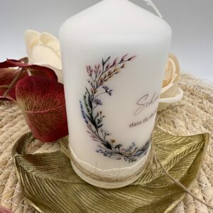 Gastgeschenke "Wiesenblumenkranz" dunkelrot – Bild 2
