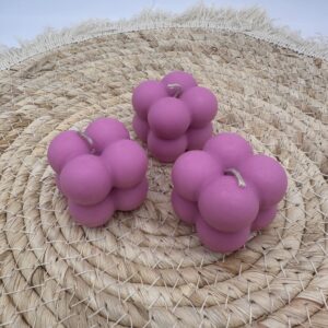 Bubble Kerze "Flieder" – Bild 2