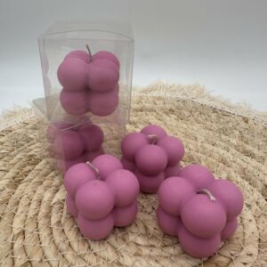 Bubble Kerze "Flieder"