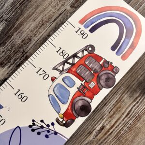 Babymesslatte 180 cm "Feuerwehr" mit Dalmatiner