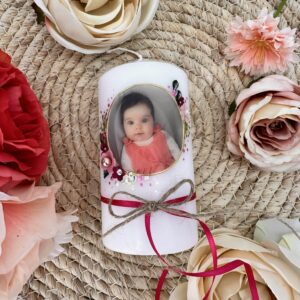 Gastgeschenke "Blütenkranz" mit Foto
